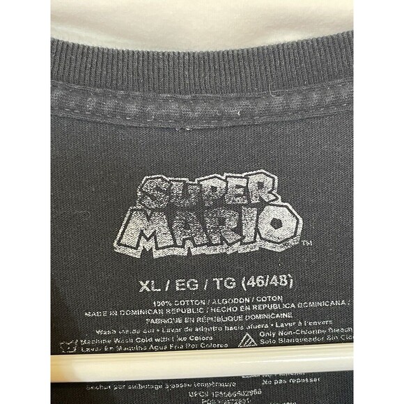 Super Mario Shirt Men’s Black Wario Luigi Waluigi Men’s XL - Picture 3 of 4